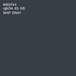 #363F44 - Ship Gray Color Image